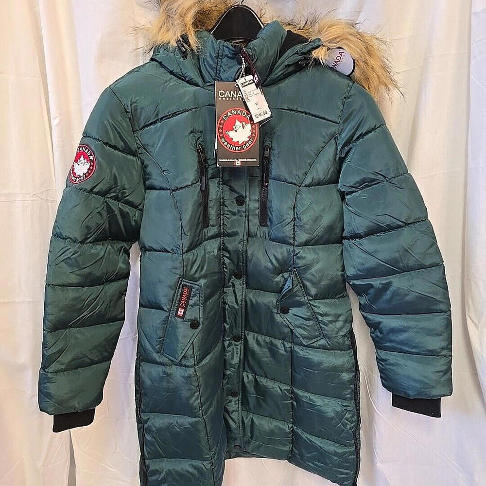 Canada Weather Gear Women's Heavyweight Long Winter‎ Coat, Removable Faux Fur, M